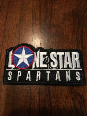 Lone Star Spartans Black Logo Patch