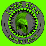Lone Star Spartans green helmet tee shirt